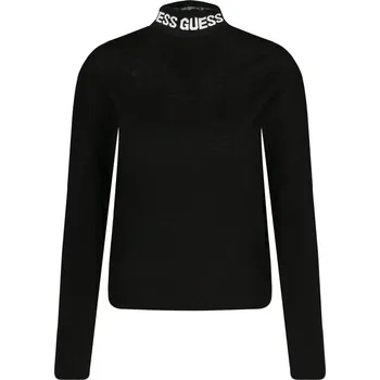 Dámské tričko GUESS JEANS Halenka CHAHIDA | Barva:černý | Velikost:XS