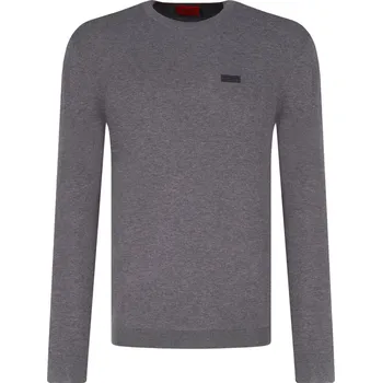 Pánský svetr HUGO Svetr San Claudio | Barva:grafitově šedý | Velikost:XXL