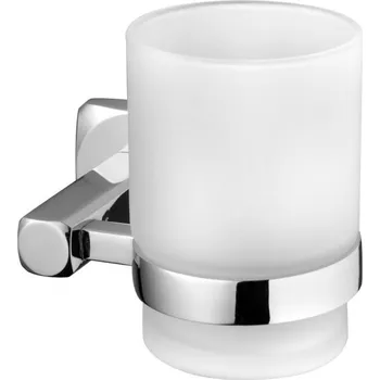 Držák na kartáček ICE – Sklenička koupelnová s úchytem – chrom – 04850