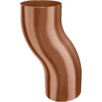 okap Koleno hliníkové měděno hnědé 120 mm odskokové