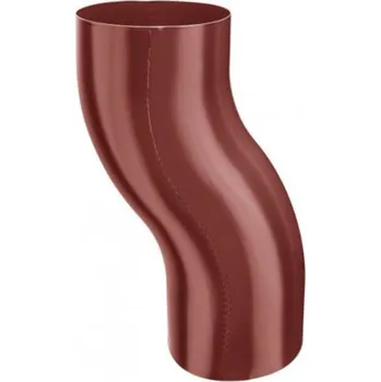 okap Koleno pozinkované ocelově červené 120 mm odskokové