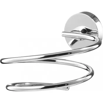 Mýdlenka FORYOU – Držák na fen s úchytem na stěnu – chrom – BISK 02924