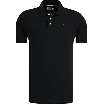 Pánské tričko Tommy Jeans Polokošile TJM ORIGINAL | Barva:černý | Velikost:S