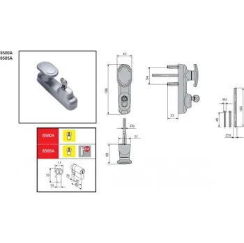Příslušenství k oknu Knoflík otočný s cylindrickou vložkou