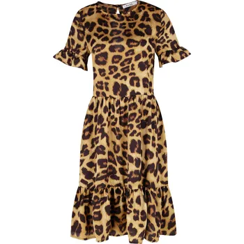 Dámské šaty NA-KD Šaty | Barva:bronzově hnědý | Velikost:34