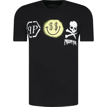 Pánské oblečení Philipp Plein Tričko Smile | Barva:černý | Velikost:L