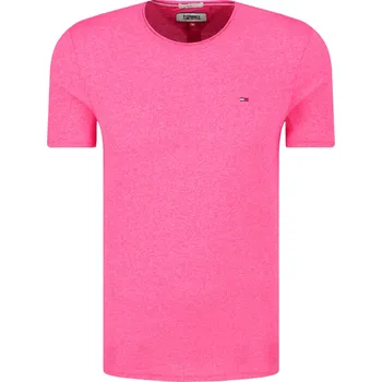 Pánské tričko Tommy Jeans Tričko TJM ESSENTIAL JASPE | Barva:fuchsiový | Velikost:XL