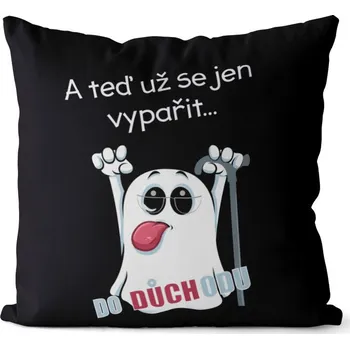 Dekorativní polštářek Polštář 40 x 40 cm - Vypařit se do důchodu