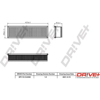 Vzduchový filtr Vzduchový filtr Dr!ve+ DP1110.10.0538