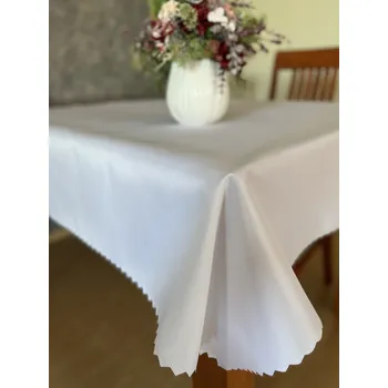 ubrus Polášek Holešov Ubrus teflon UNI bílý hladký 100% polyester Žlutá 140x180