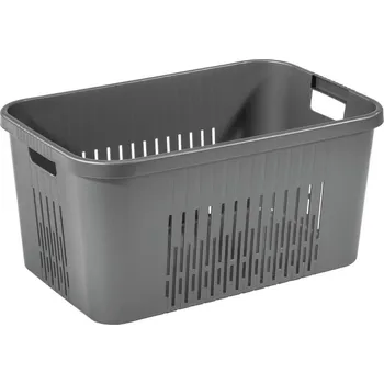 Tontarelli Koš na prádlo BELLA 48 l, šedá