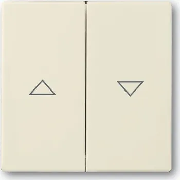 Elektroinstalační materiál Kryt spínače žaluziového kolébkového, dělený, s potiskem slonová kost ABB 1751-0-2748, 2CKA001751A2748