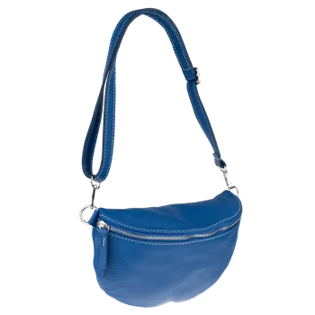 Kabelka NovaKabelka.cz Kožená italská crossbody kabelka Reni Grande Blu