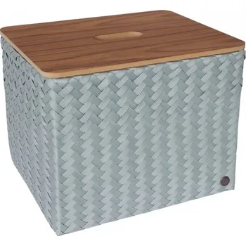 Úložný box HANDED BY Úložný koš s víkem Grand popular & lid, greyish green
