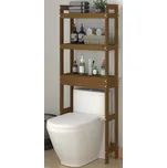 Toaletní regál 63 x 26 x 171 cm medově…