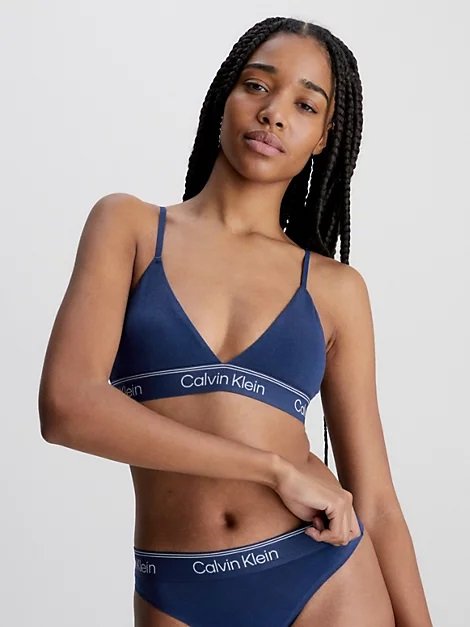 Podprsenka CALVIN KLEIN (QF7186E-21), Velikost L, Barva tmavě modrá