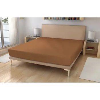 Prostěradlo Polášek Holešov Prostěradlo froté č.58 tm.béžová 85% bavlna + 15% polyamid Béžová 90x200