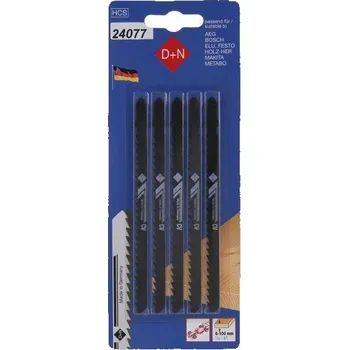 Pilový plátek Plátky do přímočaré pily 120/1.3mm 5ks (ocel, neželezné kovy, tvrdý plast)