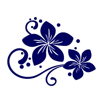 Samolepící dekorace SAMOLEPKA Květina dekor 035 pravá (23 - tmavě modrá) NA AUTO, NÁLEPKA, FÓLIE, POLEP, TUNING, VLASTNÍ TEXT, TISK, AUTOSAMOLEPKY.cz, POLEPY, OBRÁZEK, LOGO, SAMOLEPKY