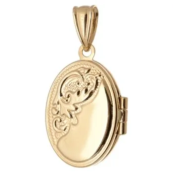 Šperk Sypo Zlatý medailonek na fotografii Zlatá