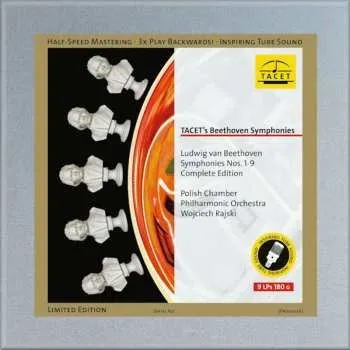 Zahraniční hudba 9LP/Box Set Ludwig van Beethoven: TACET's Beethoven Symphonies (Symphonies Nos. 1-9 Complete Edition) LTD | NUM 2022 Numbered 180g & Auf 1000 Stück Weltweit Limitiert Und Handnummeriert Limited Edition