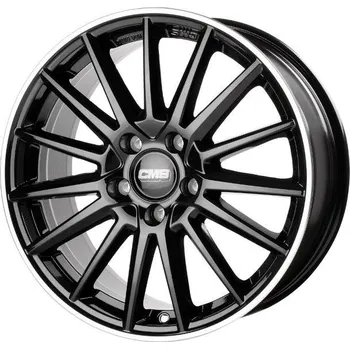 Disk Alu disk CMS C23 6.5x16, 4x100, 60.1, ET45 Diamond Rim Black Gloss
