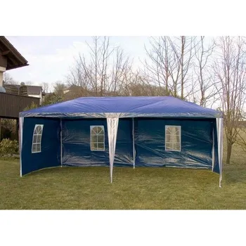 Zahradní stan Párty stan 3x6m + 6 stěny - modrá﻿