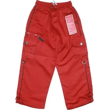 DĚTSKÉ KALHOTY letní plátěné Akce, Výprodej červené 540/7 98