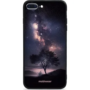 Pouzdro na mobilní telefon Lesklý kryt Mobiwear Glossy - Apple iPhone 8 Plus - G005G Strom s galaxií (Prémiové lesklé pouzdro, obal, kryt Mobiwear Glossy na mobil Apple iPhone 8 Plus - G005G Strom s galaxií, materiál Plast + TPU silikon - krytí po všech stranách, neošoupatelný)