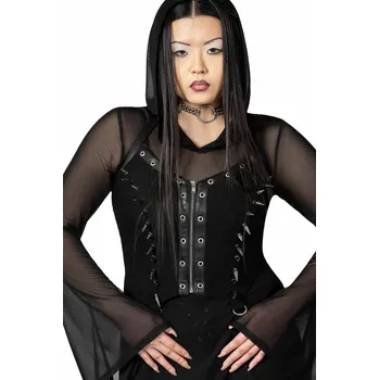 Korzet korzet dámský KILLSTAR - Saintly Spiked - Black - XXL