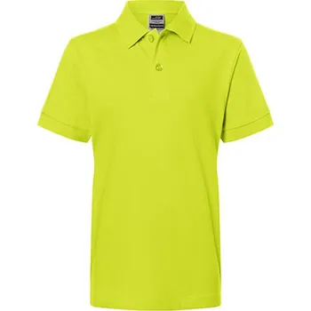 Chlapecké tričko James&Nicholson Dětská polokošile JN070K Acid Yellow L (134/140)