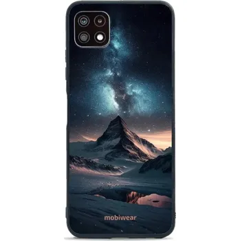 Pouzdro na mobilní telefon Lesklý kryt Mobiwear Glossy - Samsung Galaxy A22 5G - G006G Hora s hvězdnou oblohou (Prémiové lesklé pouzdro, obal, kryt Mobiwear Glossy na mobil Samsung Galaxy A22 5G - G006G Hora s hvězdnou oblohou, materiál Plast + TPU silikon - krytí po všech stranách
