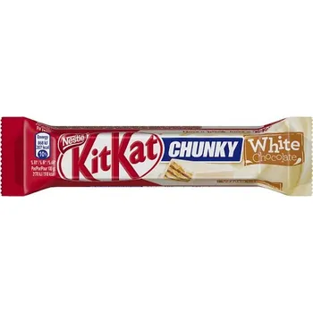Čokoládová tyčinka Oplatka KitKat chunky v bílé čokoládě 40 g (bílá čokoládová tyčinka KitKat chunky )