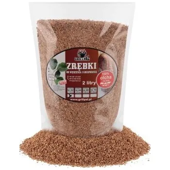 Udírna GRILLPAL Udící štěpka HICKORY (bílý ořech) 1-3mm, 2 litry