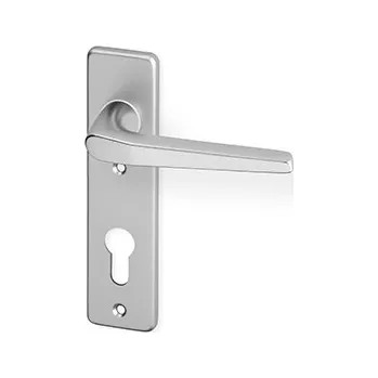 Dveřní kování ACT SERVIS ACT - Monte HR KR Provedení: PZ (vložkový zámek), Povrch: F9 - nerezový elox, Rozteč: 72 mm