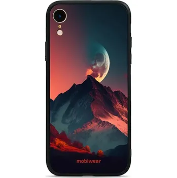 Pouzdro na mobilní telefon Lesklý kryt Mobiwear Glossy - Apple iPhone XR - G007G Hora s měsícem (Prémiové lesklé pouzdro, obal, kryt Mobiwear Glossy na mobil Apple iPhone XR - G007G Hora s měsícem, materiál Plast + TPU silikon - krytí po všech stranách, neošoupatelný potisk, tenké)