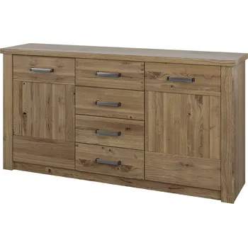 Komoda Lago Komoda 4 zásuvky, dub, barva přírodní dub, rozměr 165x87x44cm