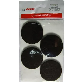 Podložka pod nábytek DOMINO Filcová podložka U Filc fi50 - 4ks. hnědá