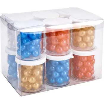 Dětské navlékací korálky Korálky BR-693 plastové perleťové mix barev 12ks