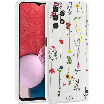 Pouzdro na mobilní telefon Kryt Samsung Galaxy A13 4G / LTE Tech-Protect Mood Garden bílý