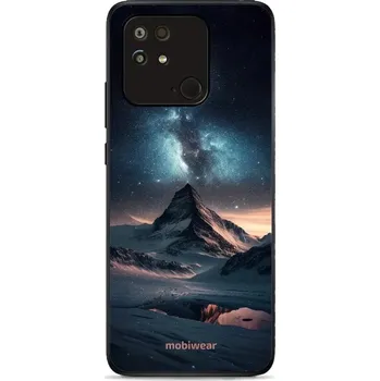 Lesklý kryt Mobiwear Glossy - Xiaomi Redmi 10C - G006G Hora s hvězdnou oblohou (Prémiové lesklé pouzdro, obal, kryt Mobiwear Glossy na mobil Xiaomi Redmi 10C - G006G Hora s hvězdnou oblohou, materiál Plast + TPU silikon - krytí po všech stranách,)