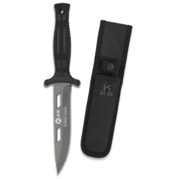 Bojový nůž Taktický nůž K25 / RUI TACTICAL BOTERO Black 128mm