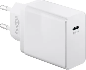 Goobay Napájecí a nabíjecí adaptér 230 V na USB-C PD bílý
