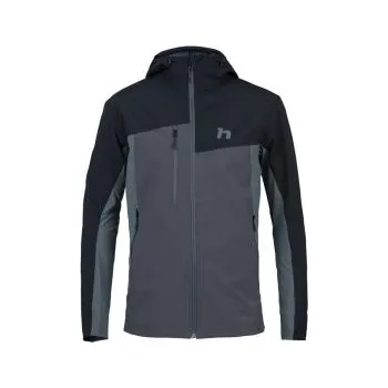 Pánská softshellová bunda Hannah CARSTEN II anthracite/stormy weat S; Šedá bunda + DÁREK DLE VÝBĚRU!