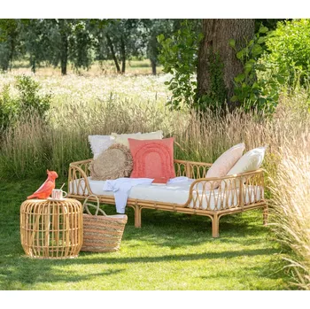 Pohovka Přírodní ratanová pohovka / postel Pierre Rattan - 186*77*55cm