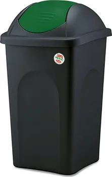 Odpadkový koš Stefanplast Multipat 60 l černý/zelený