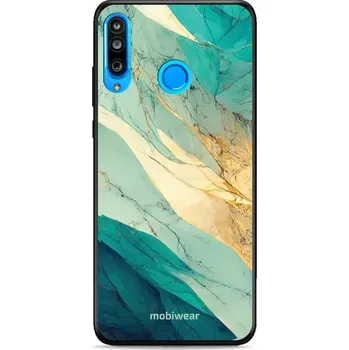 Pouzdro na mobilní telefon Lesklý kryt Mobiwear Glossy - Huawei P30 Lite - G024G - Zlatavý a zelenkavý mramor (Prémiové lesklé pouzdro, obal, kryt Mobiwear Glossy na mobil Huawei P30 Lite - G024G - Zlatavý a zelenkavý mramor, materiál Plast + TPU silikon - krytí po všech stranách,)