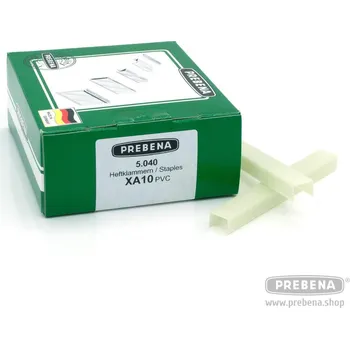 Průmyslová sponka Plastové spony Prebena typ XA, délka 10 mm, 5.040 ks