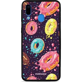Pouzdro na mobilní telefon Lesklý kryt Mobiwear Glossy - Samsung Galaxy A40 - G046G - Donutky (Prémiové lesklé pouzdro, obal, kryt Mobiwear Glossy na mobil Samsung Galaxy A40 - G046G - Donutky, materiál Plast + TPU silikon - krytí po všech stranách, neošoupatelný potisk, tenké)