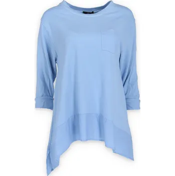 Dámská mikina Mikina s dlouhým rukávem 3639 Itálie barva: modrá světlá